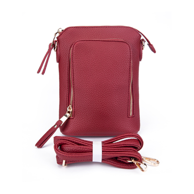 Pretty Persuasions - Wholesale Crossbody Bag - Women's - P25006 Zipper Front Small Crossbody Bag4