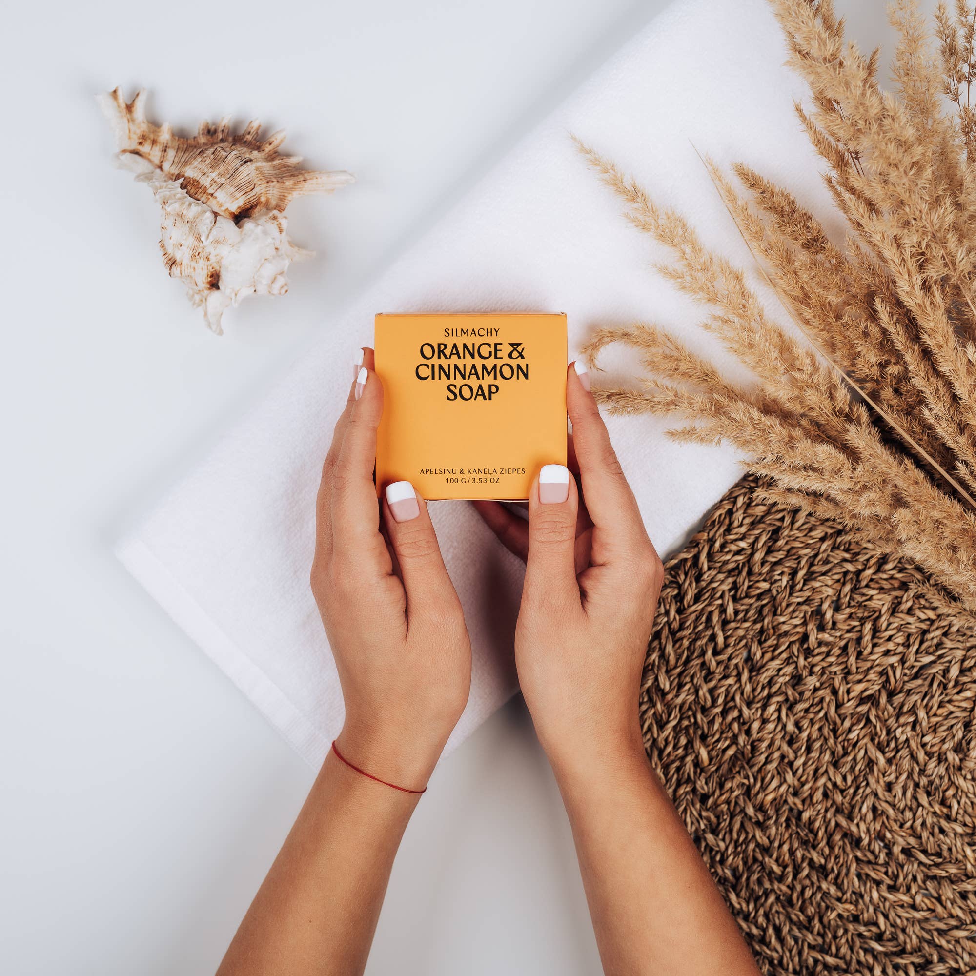 SILMACHY cosmetics – wholesale Bar Soap – Orange & Cinnamon Bar – Cozy Seasonal Comfort & Spicy Warmth1