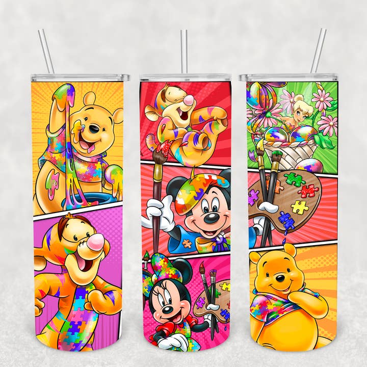 Söt Autism Cartoon Tumbler för wholesale av Beautiful Creations by Laney