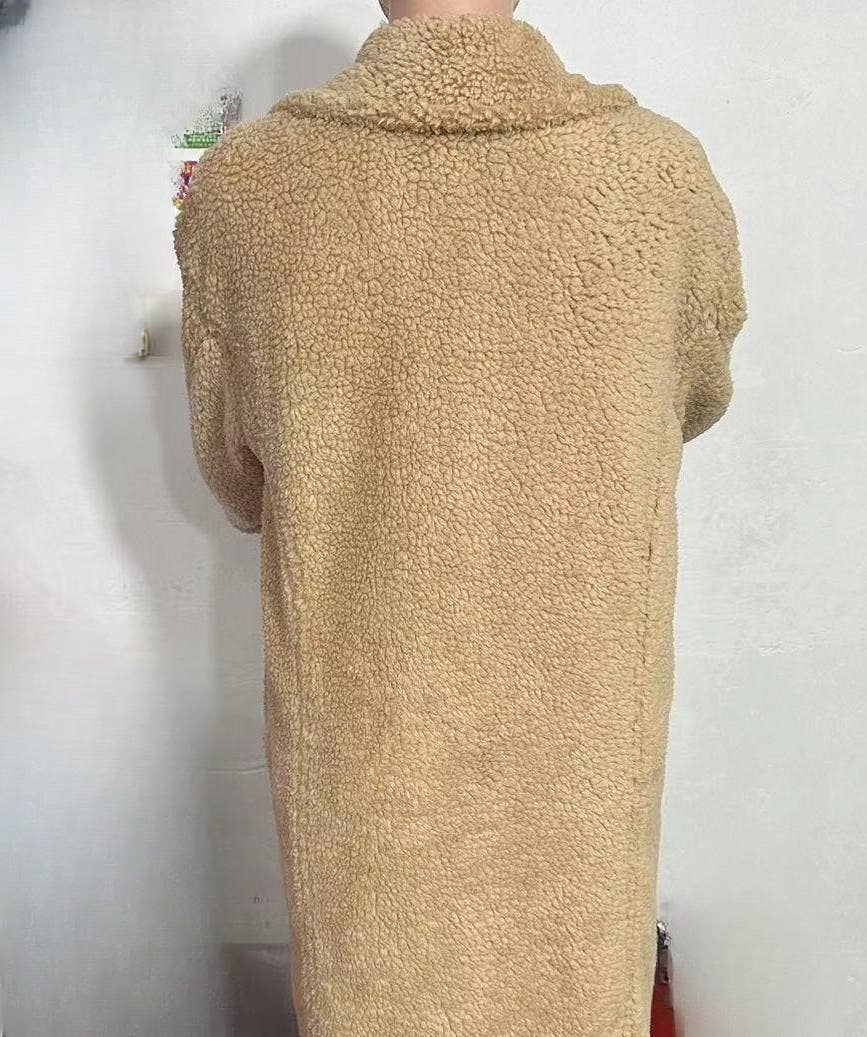 Rosa Clothing - Wholesale Fur/Faux Fur Coat - Women's - Plush long teddy fleece trench coat10