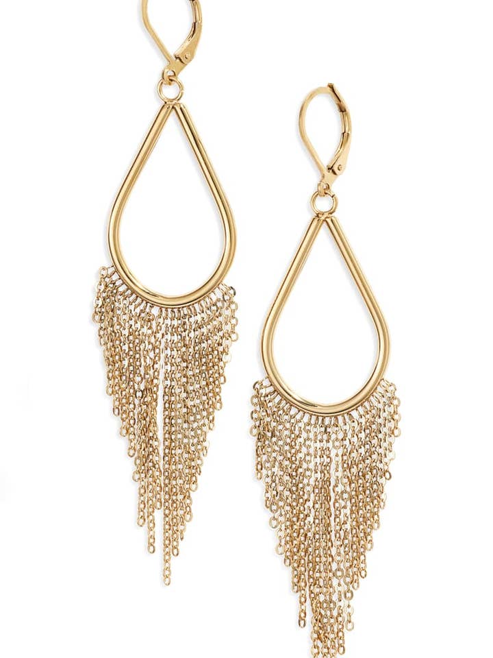 Pendientes con flecos para venta al por mayor de Knotty Accessories