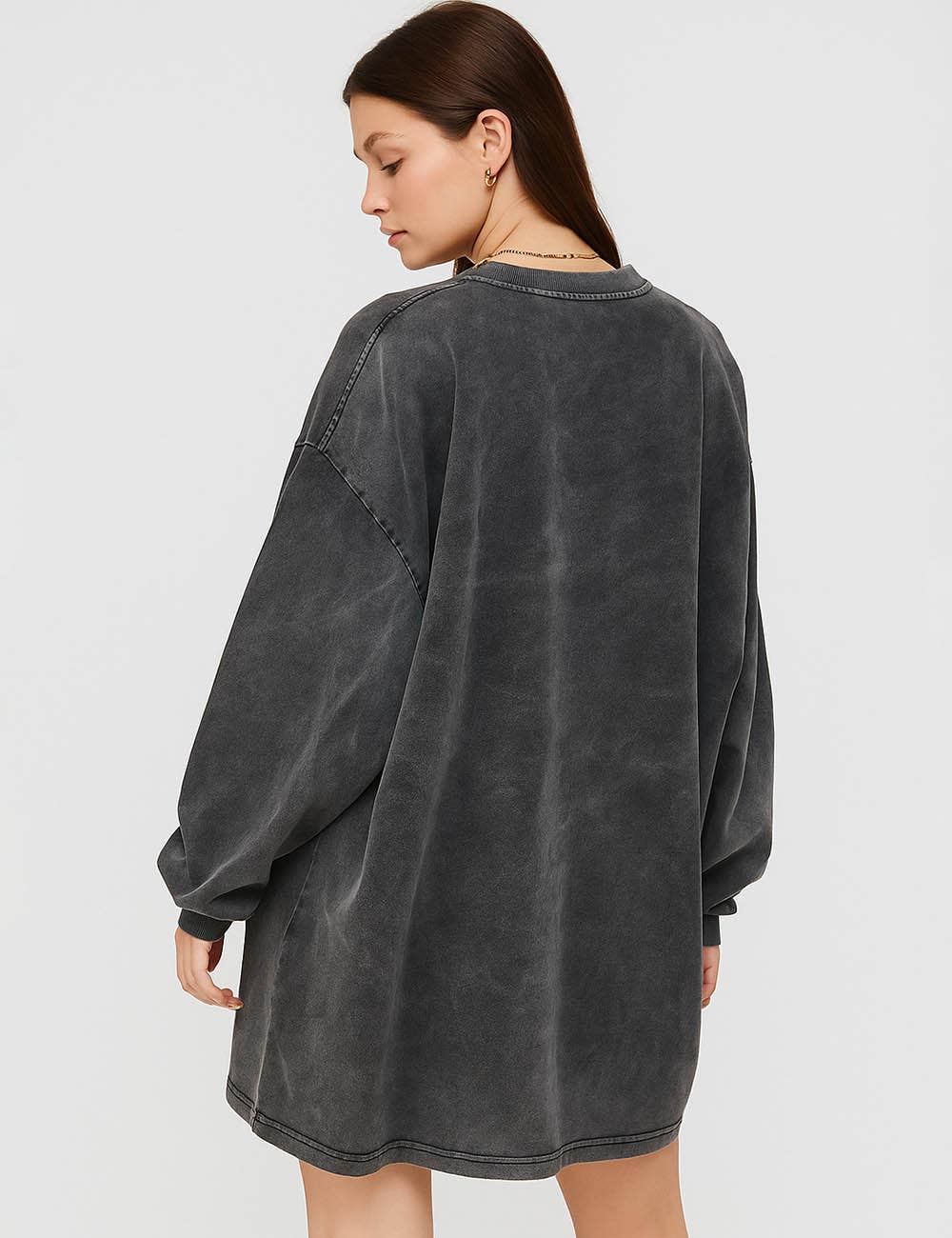 Sweetkama - Wholesale Sweatshirt - Women's - Ladies Oversize Round Neck Daily Pullover ZJCX23014