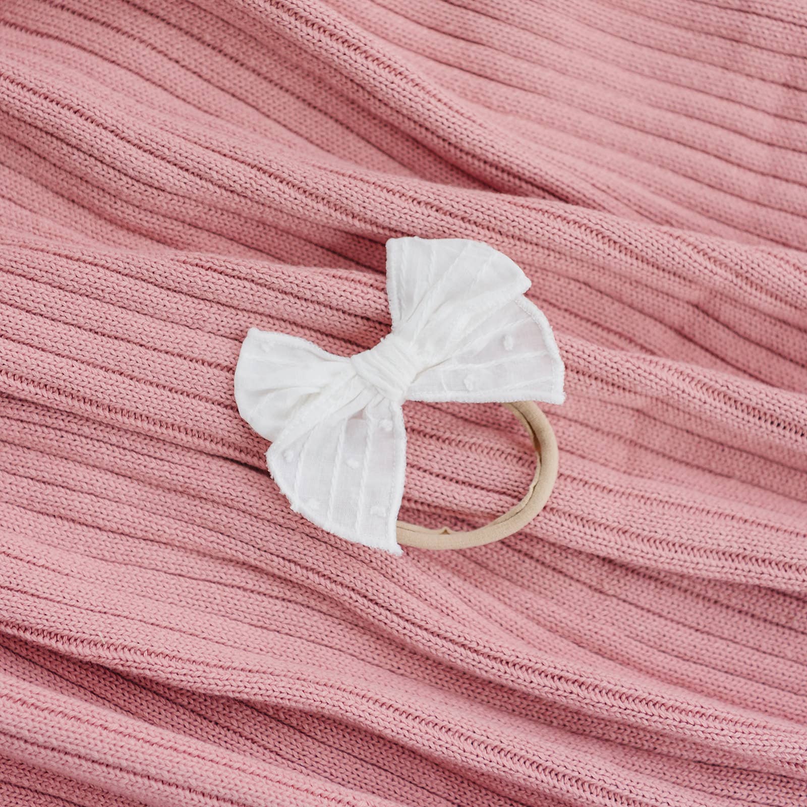 Golden Dot Lane - Wholesale Hair Bow - Kids - Lightweight Cotton Swiss Dotted Hair Bow2