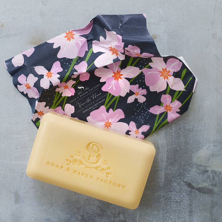 Soap & Paper Factory - Wholesale Bar Soap - Vanilla Fleur Shea Butter Soap