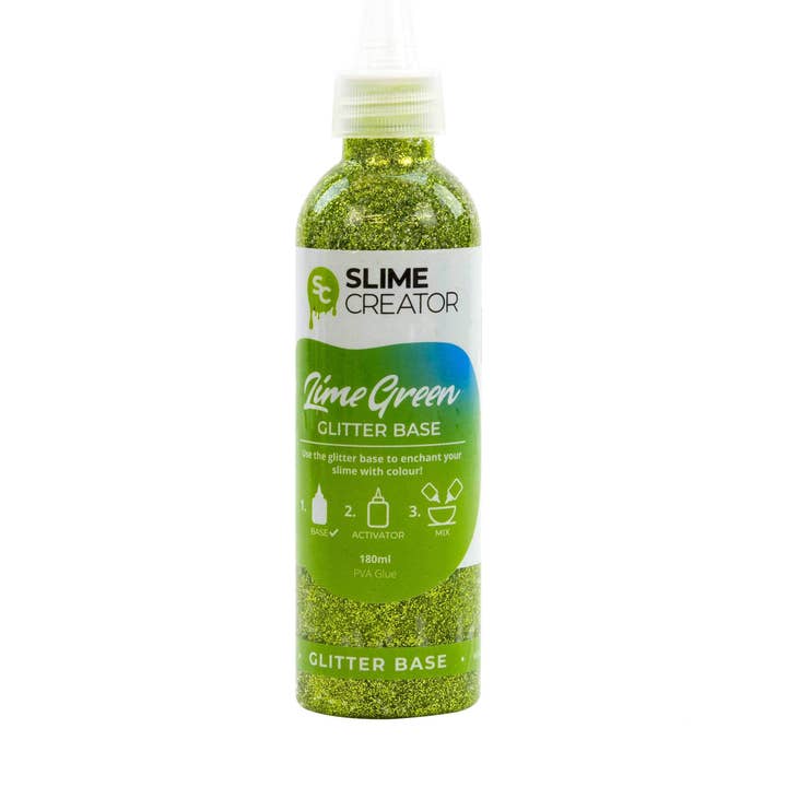Slime Creator - Base glitterata - Verde lime per la vendita all'ingrosso da parte di Tonic Studios