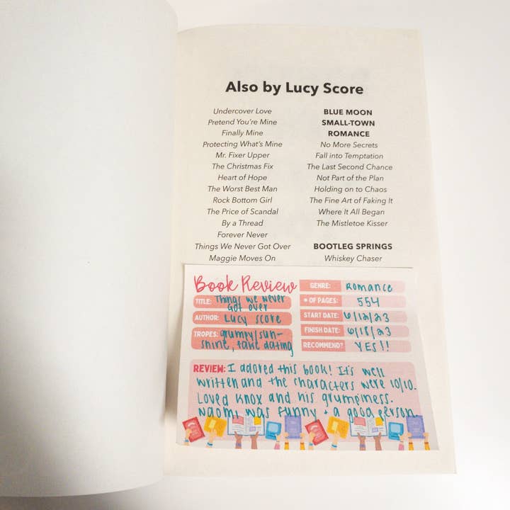 Savvy Book Collective - Wholesale Sticky Notes - Book Review STICKY Notes, 50 Sticky Notes