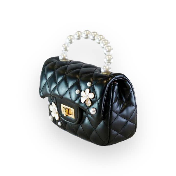 Doe a Dear - Wholesale Crossbody Bag - Kids - P15 B1303 Quilted Leather Purse w/ Charms (2 Colors)6