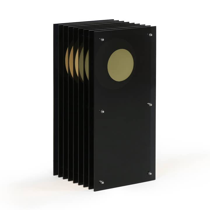 Lớp petit rectangle en acrylique gris foncé pour la vente par BANG