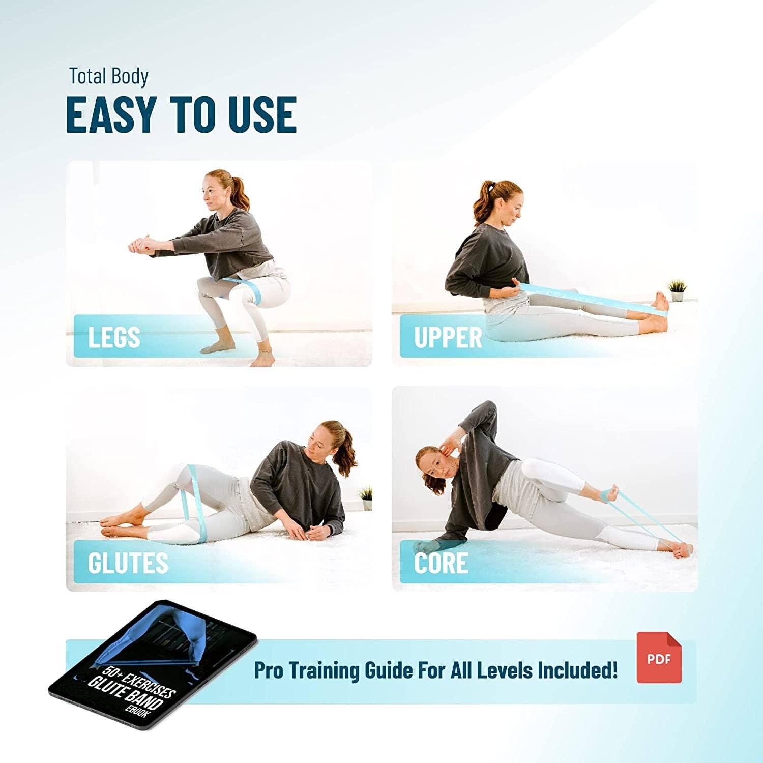 VIGOR - Vente Équipement de fitness - Ensembles de bandes de résistance de qualité supérieure pour entraîneurs, Bootcamp19