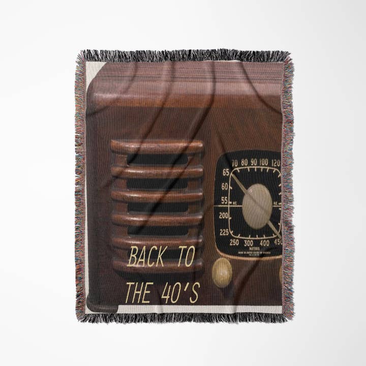 3dRose - Wholesale Throw Blanket - 3dRose, Retro Radio, Blanket