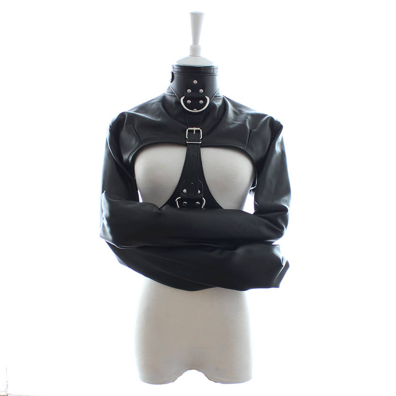 Plesur Body Products - Wholesale Sex Toy - Bondage Bolero Jacket - PVC Vegan Leather4