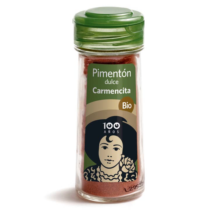 Organic Sweet Paprika 51G Glass Jar for wholesale by Carmencita