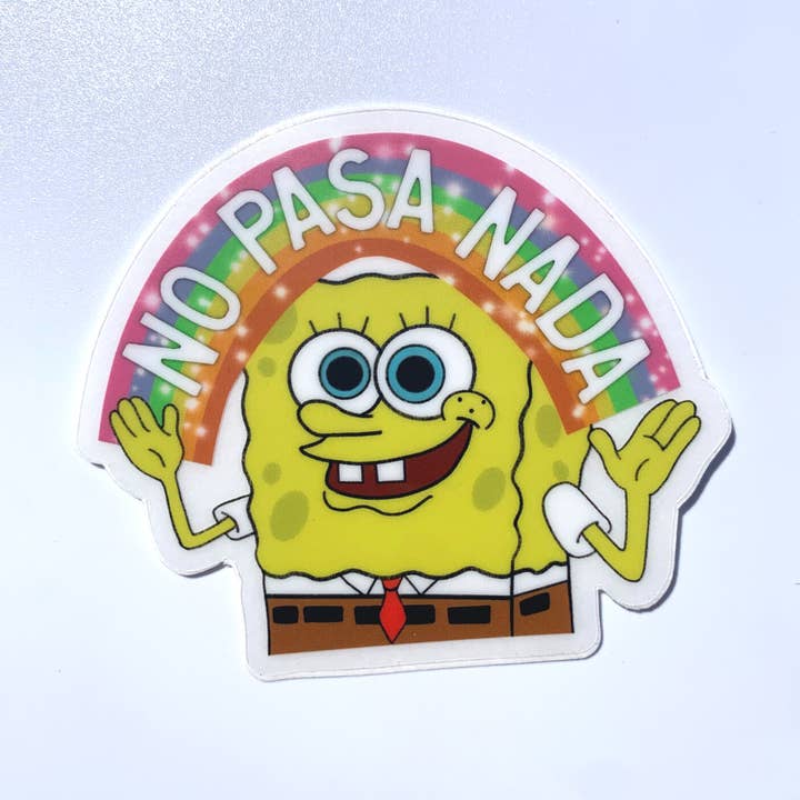 Kalaka Tx – Adesivo por atacado – Etiqueta Bob Sticker Limpa NO PASA NADA3