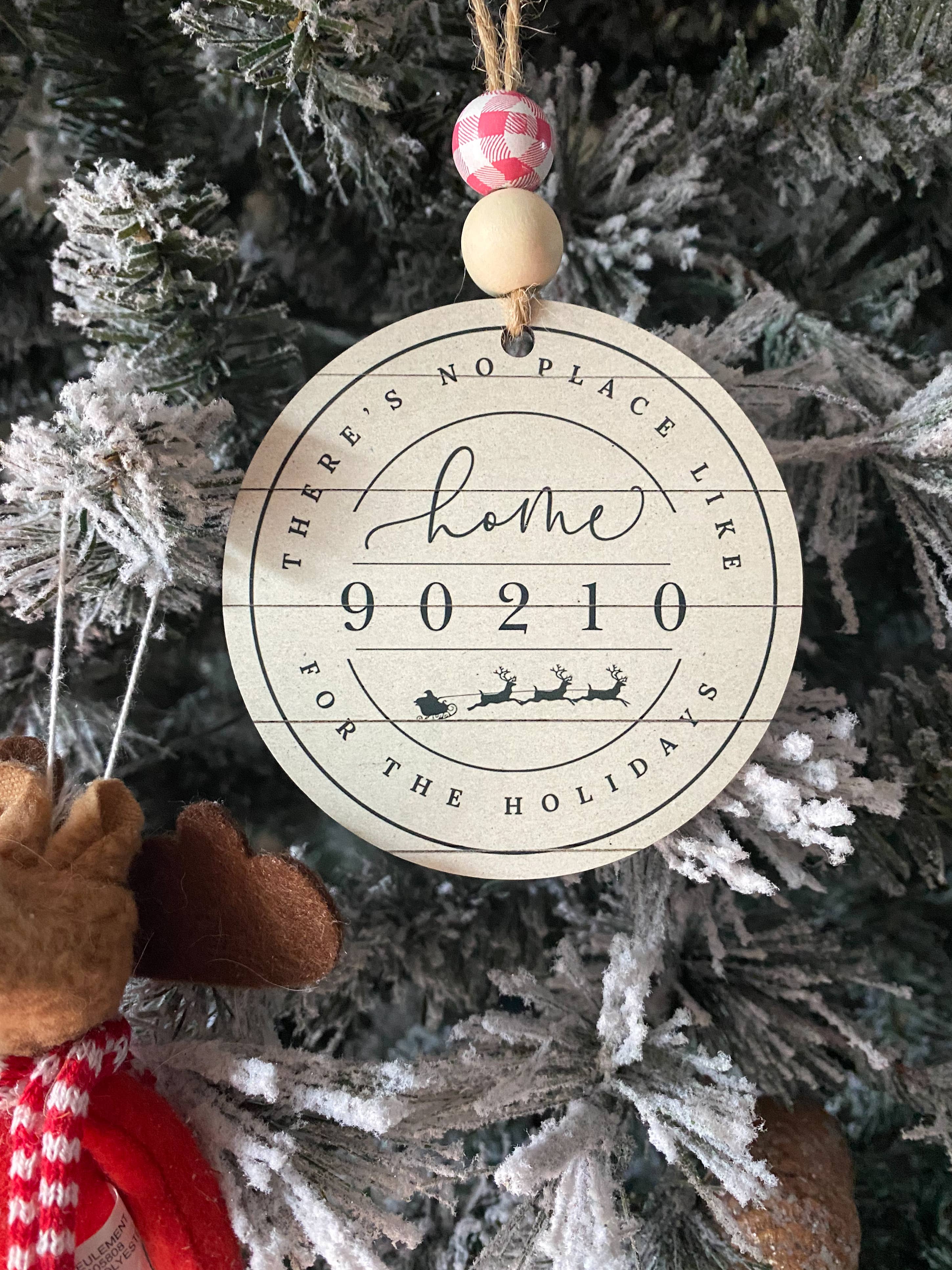 coco+bie designs - Wholesale Ornament - Custom Zip Code Ornament - Home For The Holidays Ornament4