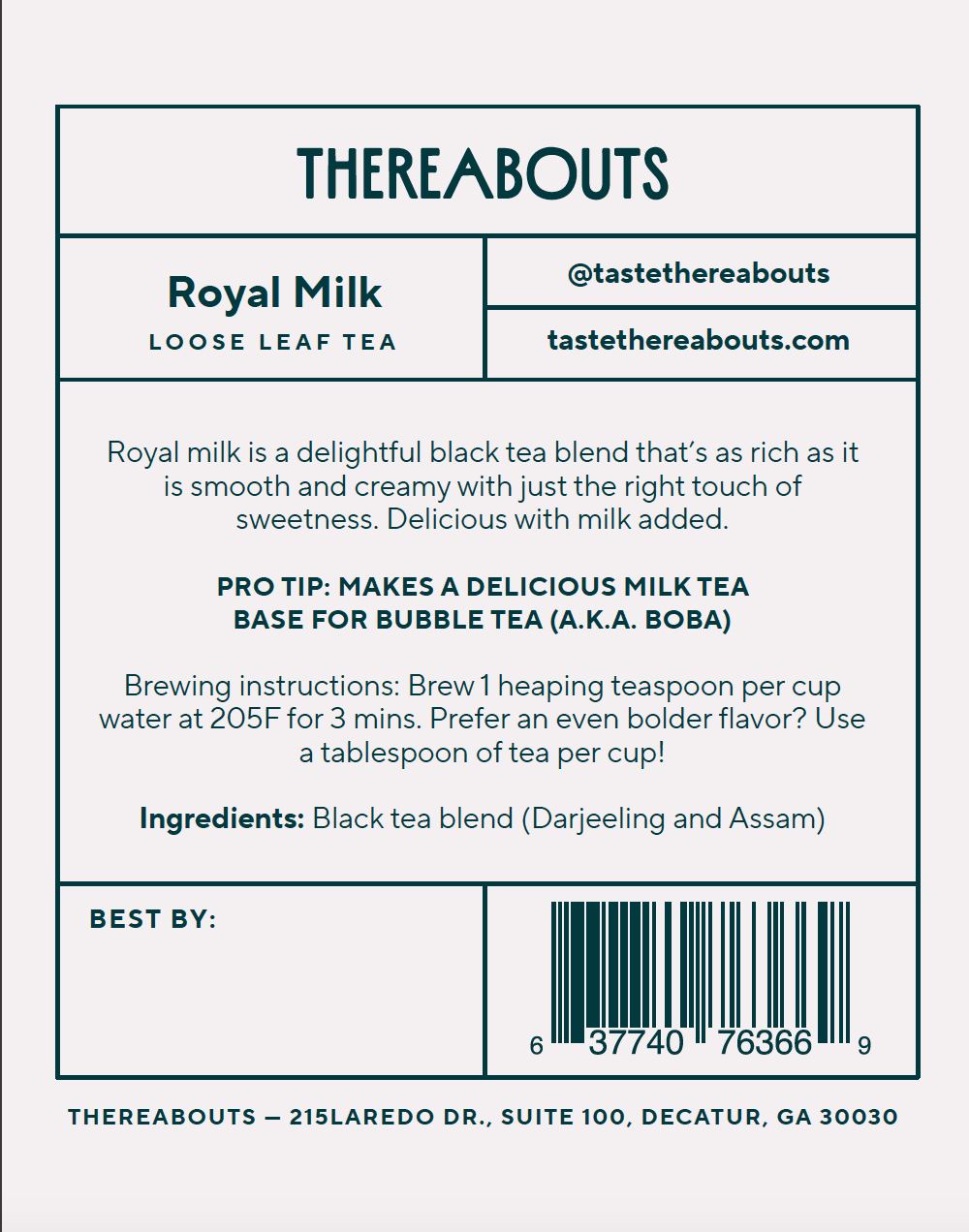 Thereabouts / Flavor Purveyor - Wholesale DIY Drink Kit - Bubble Tea Kit - Thereabouts6