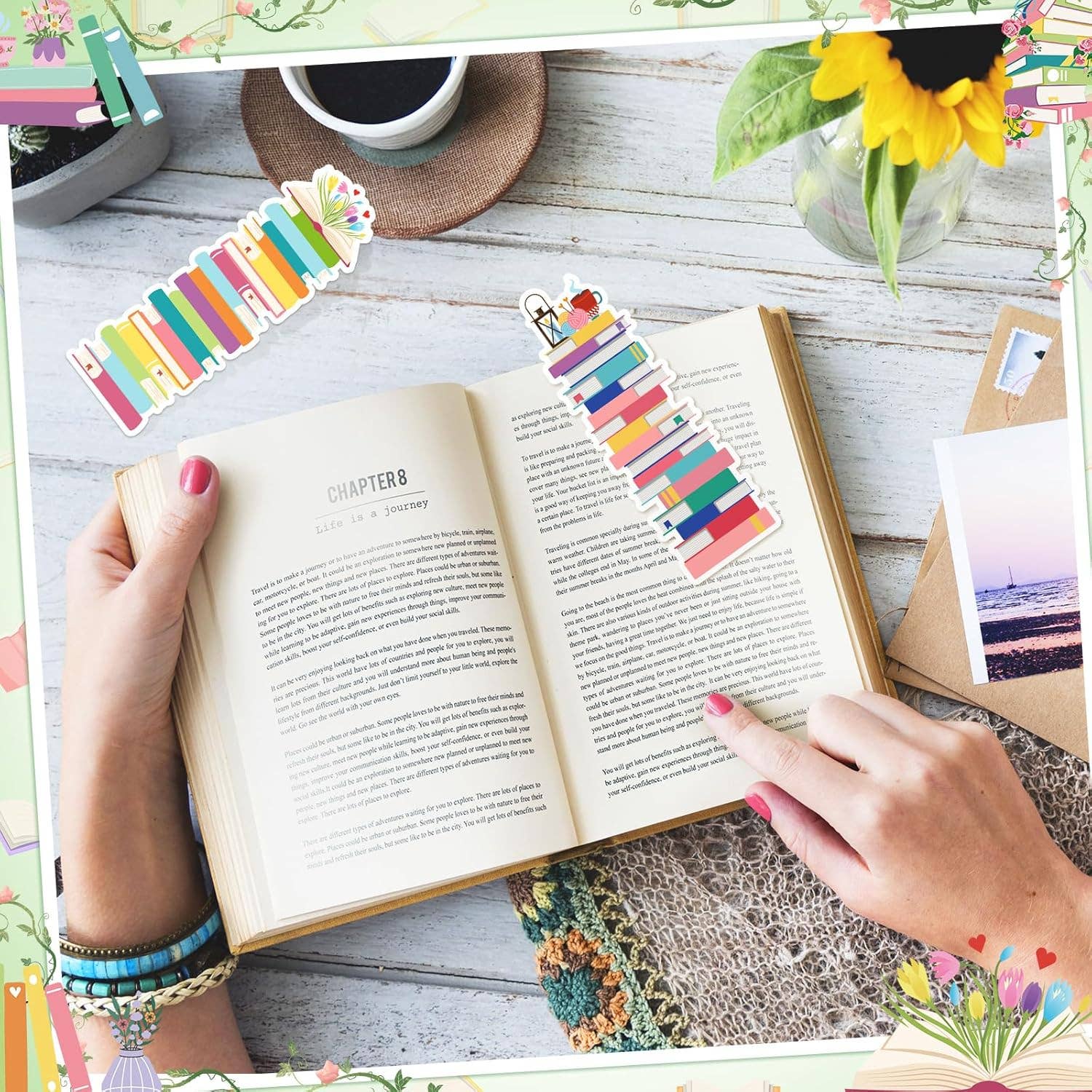 Magnifique Hearts - Venta al por mayor Marcapáginas - Marcadores de libros con estanterías y diseños adorables, personalizables para lectores4