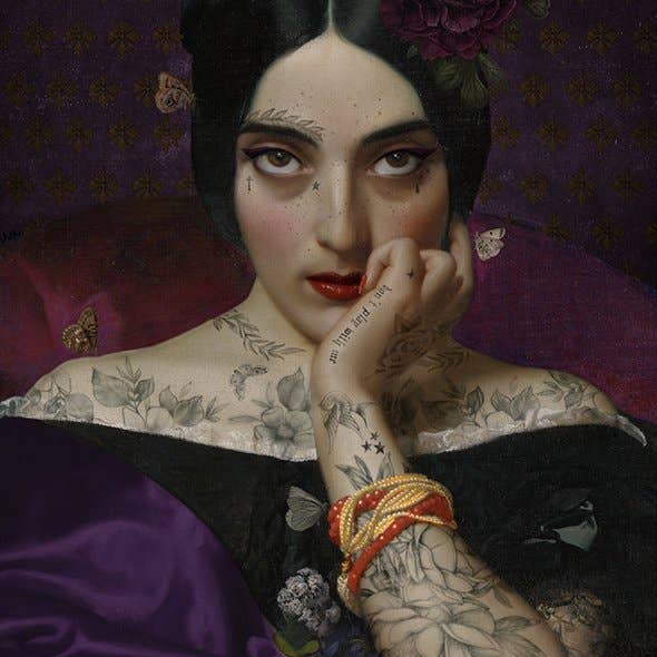 144 CLEMENTINE PURPLE WALL HANGING for wholesale by Voglio Bene