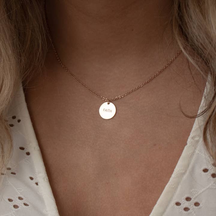The Vintage Sparrow - Wholesale Pendant/Charm Necklace - Faith Pendant6