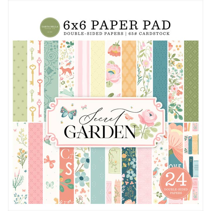 Echo Park Paper Co. - Wholesale Scrapbook - Secret Garden 6x6 Paper Pad