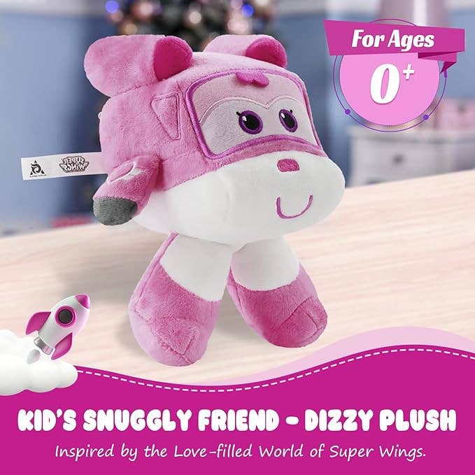 Alpha Toys - Wholesale Stuffed/Plush Toy - Kids & Baby - Super Wings Plush Toys 7" Jett plush and 7" Dizzy plush3