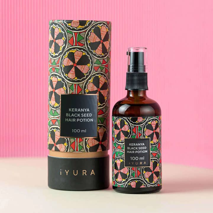 iYURA Keranya Pure Black Seed Potent Hair Potion for wholesale by The Ayurveda Experience