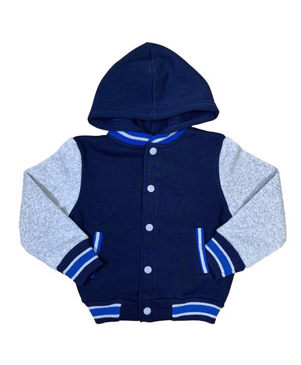 Unik - Wholesale Varsity/Baseball Jacket - Women's - Plain Varsity Fleece Hoodies 2-4 0