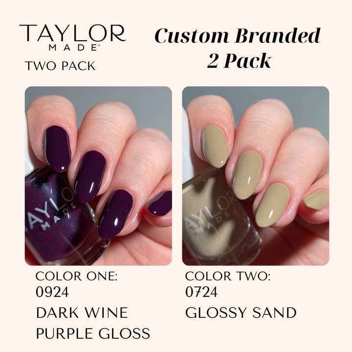Taylor Made Polish - Vendita all'ingrosso Smalto per unghie - Smalto per unghie personalizzato: confezione da 2 a lunga tenuta + vegano + non tossico133