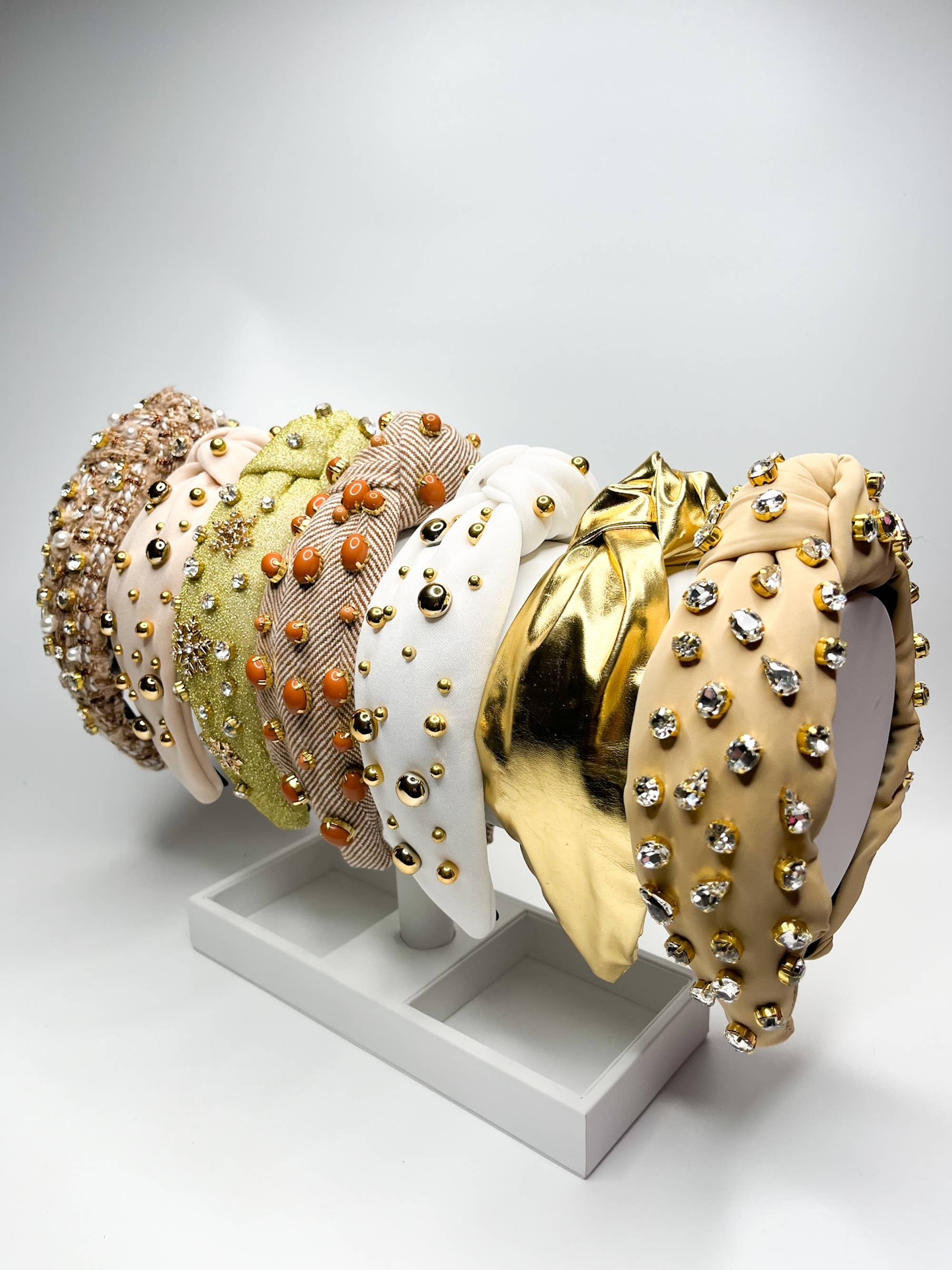 Brittyland - Wholesale Fashion Headband - Women's - Luxury Winter Headbands - Beige Christmas Headbands8