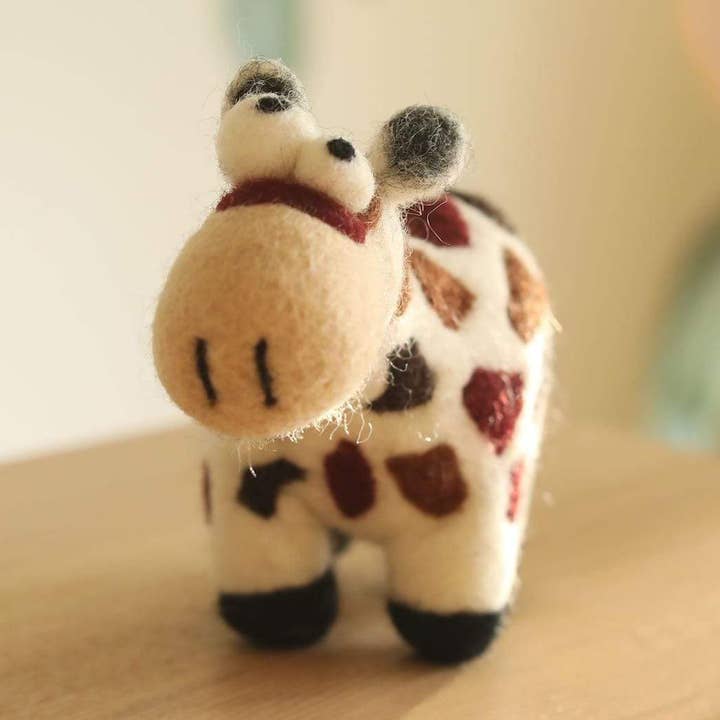 Felt Crazy Cow for wholesale by Ganapati