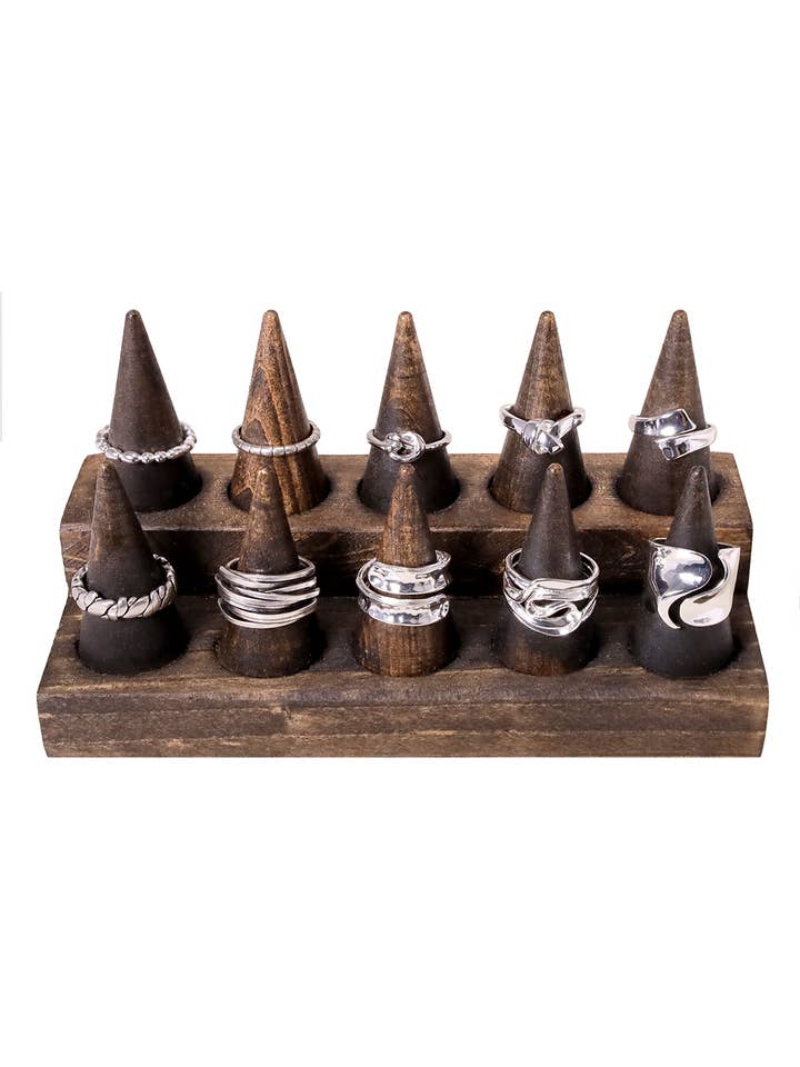 $12.00 Pc x 10 Pcs Silver Ring Prepack - Sizes 6,7,8 for wholesale by Zoey Simmons