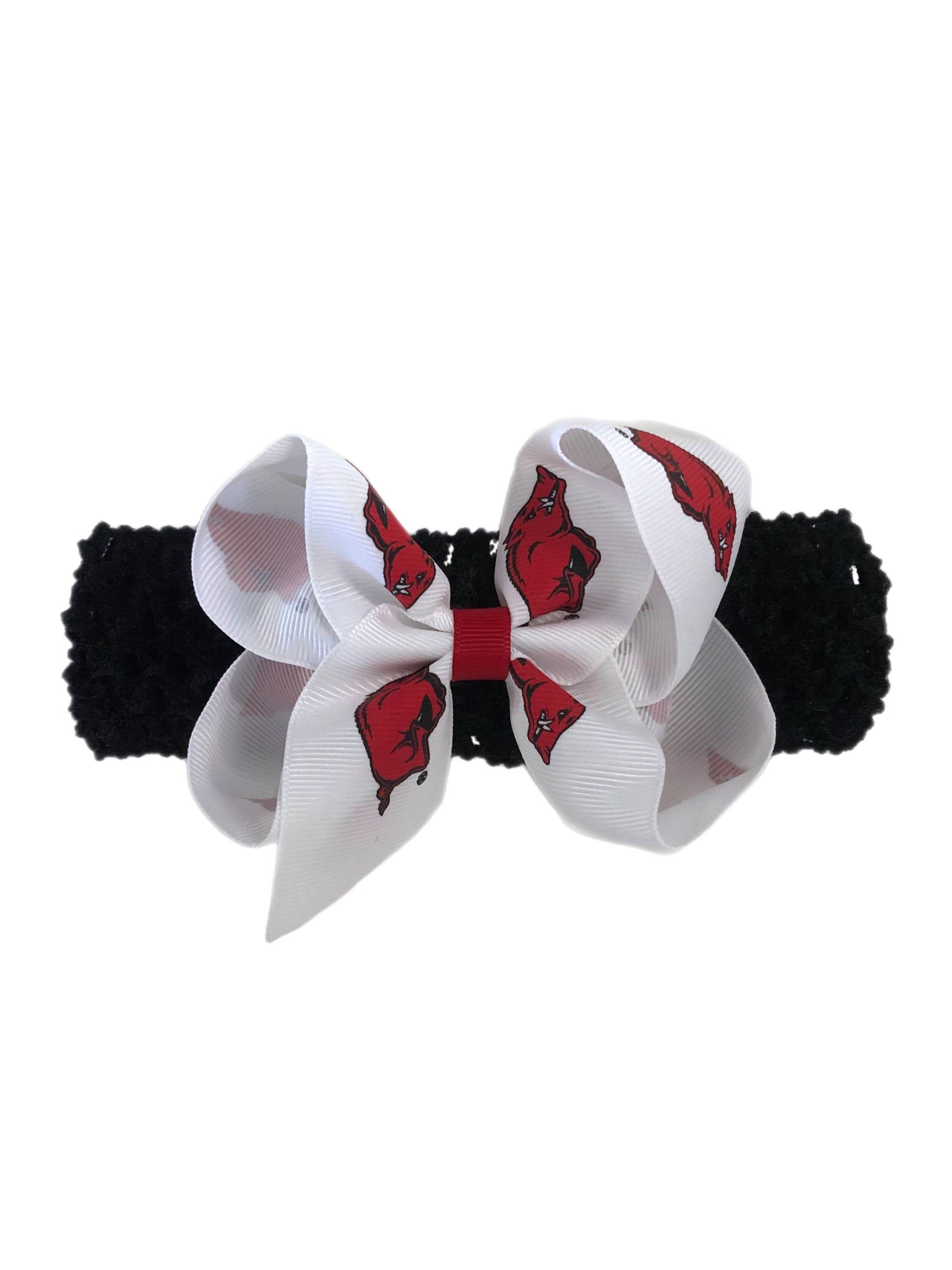 USA Licensed Bows and Accessories – wholesale Fashion headband – women's – Crochet Headband W/ Junior Bow #267