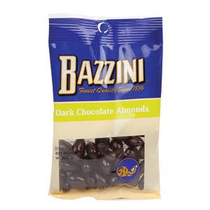 L&F Universal Goods - Wholesale Chocolate Covered Sweets - Bazzini Dark Chocolate Almonds 12/1.5OZ0