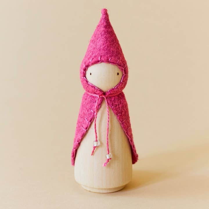 Wonderheart - Wholesale Wood Toy - Kids - Pink Wooden Gnome
