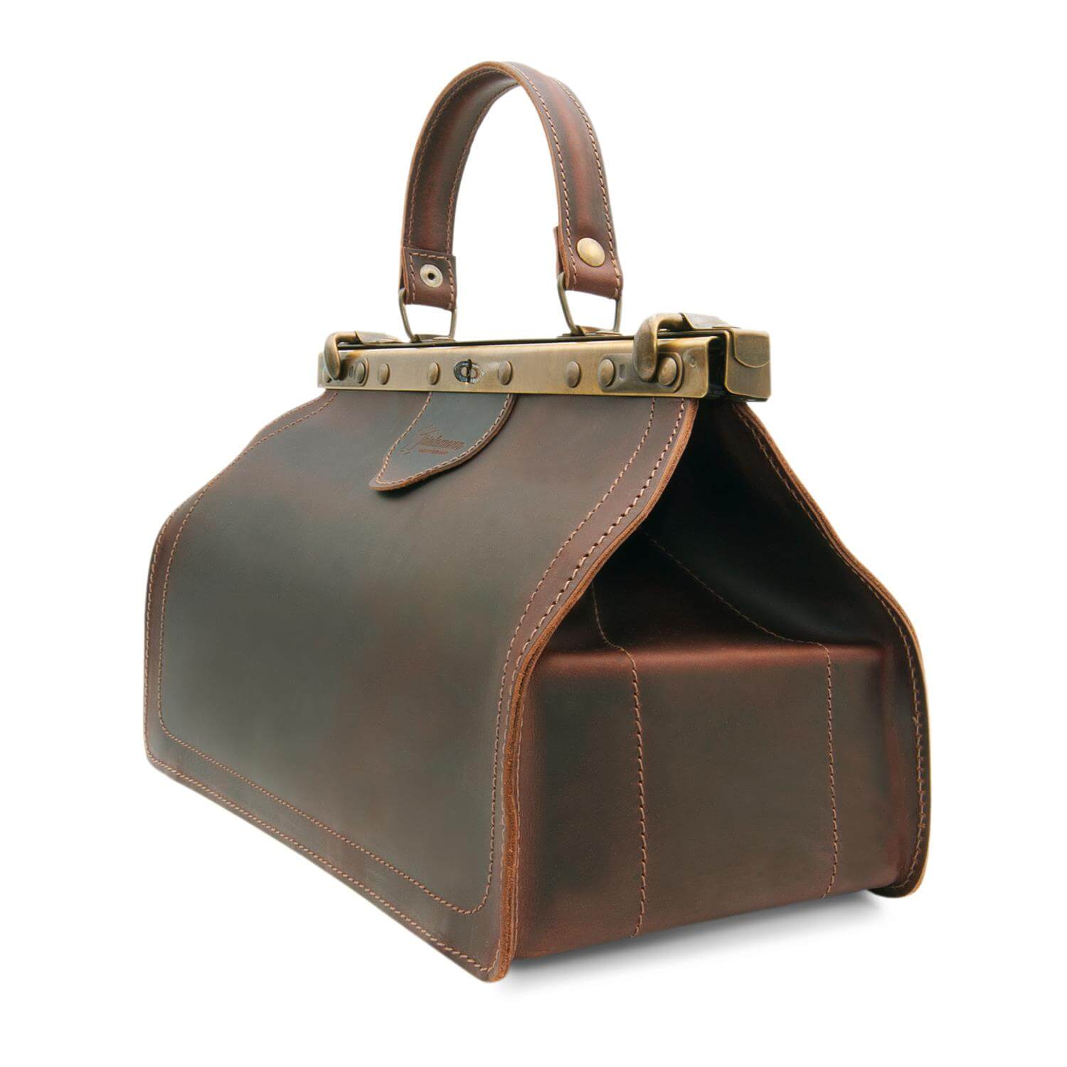 Thielemann Leather Manufacturer - Wholesale Top Handle Bag - Women's - “Santa Maria” doctor bag with leather pockets22