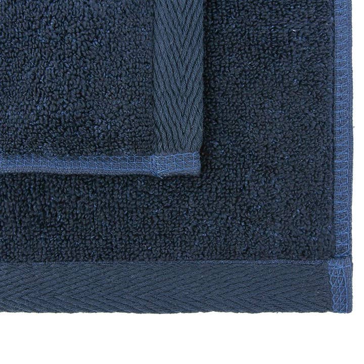 Flat Loop Washcloths - 6 Pack, Navy Blue for wholesale on Faire