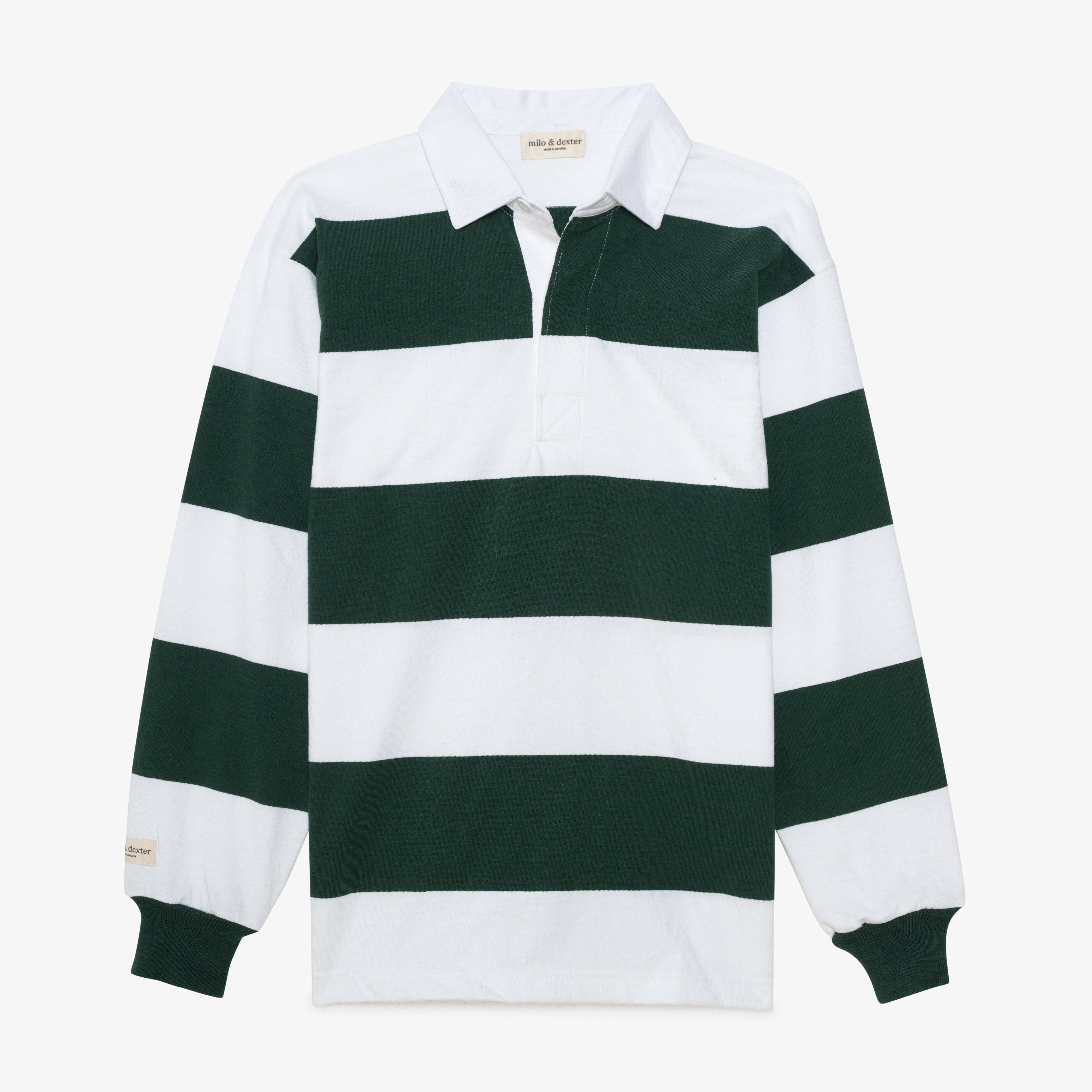 Milo & Dexter - Wholesale Polo - Men's - Striped Rugby Shirt1