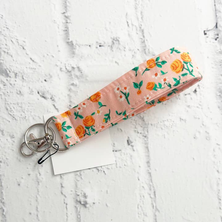 Handmade Fabric Keychain Mini Lanyard for wholesale by Mangham Made