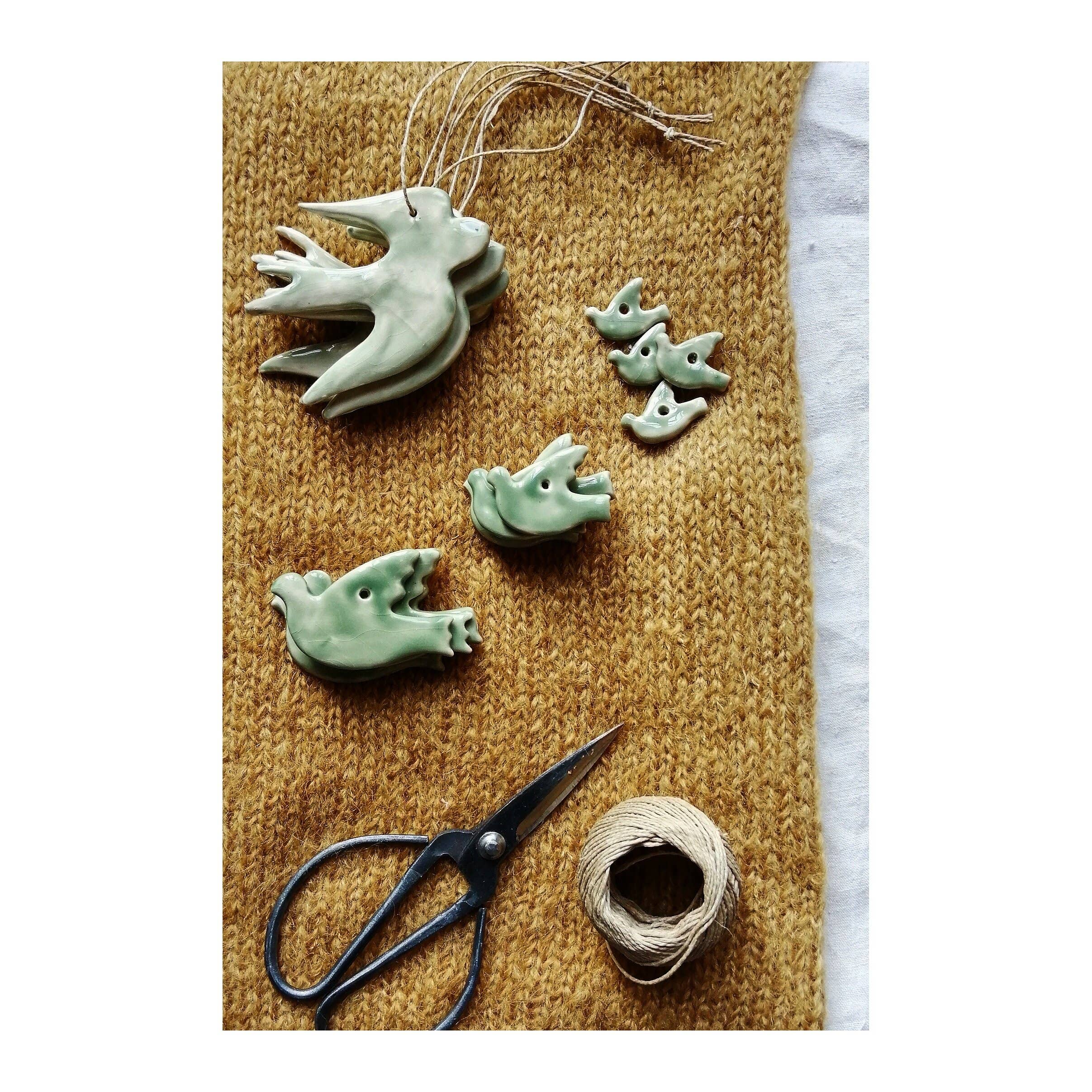 lpdv ceramics - Wholesale Ornament - Raw or glazed ceramic swallow3