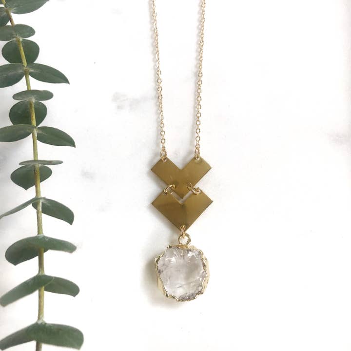 GeoMetricGem - Wholesale Pendant/Charm Necklace - Bailey Necklace