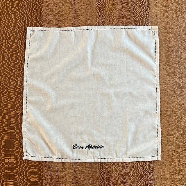 Jump That Moon – wholesale Dinner & cloth napkin – Buon Appetito Embroidered Napkin1