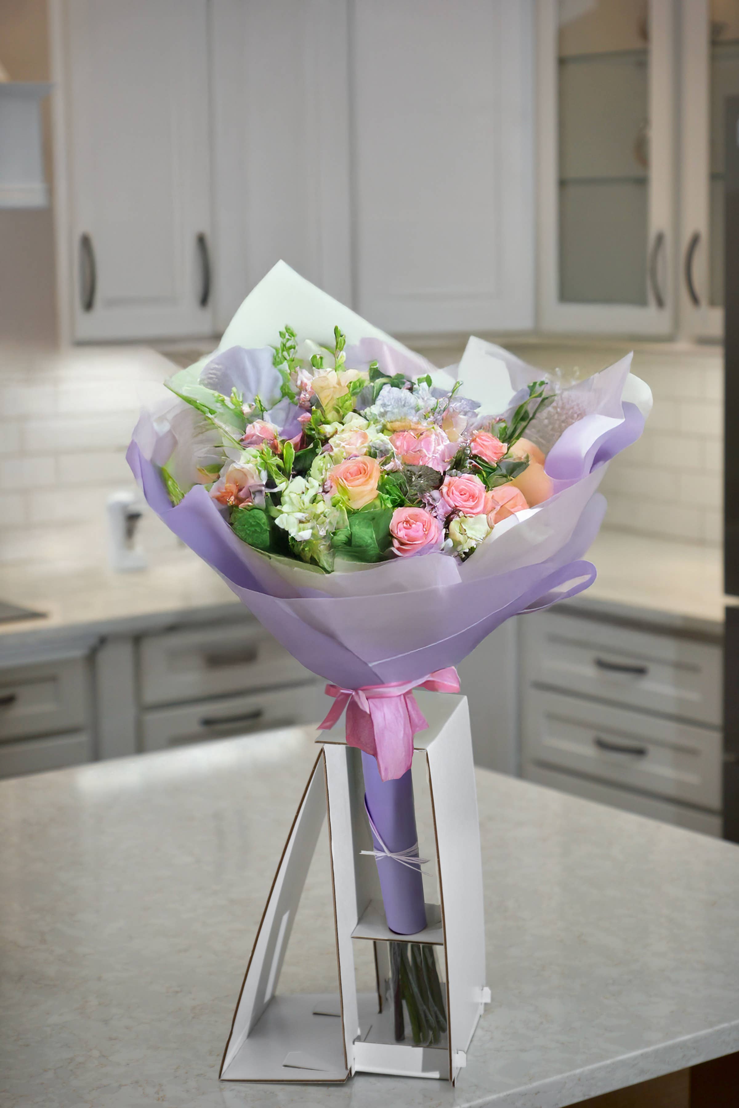 TRR Designs – Engroshandel Gaveæske – Blomsterbuket transportkasse & midlertidigt udstillingsstativ2