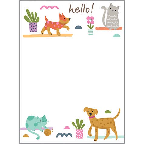 GINA B DESIGNS - Wholesale Notepad - Memo Pad - Cats & Dogs1