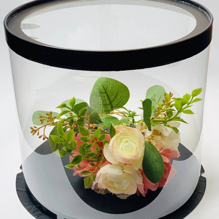 Tall Clear Cake Box 10" x 9.5" Round - Bakery Supply for wholesale by Sweet Degrees Kitchen