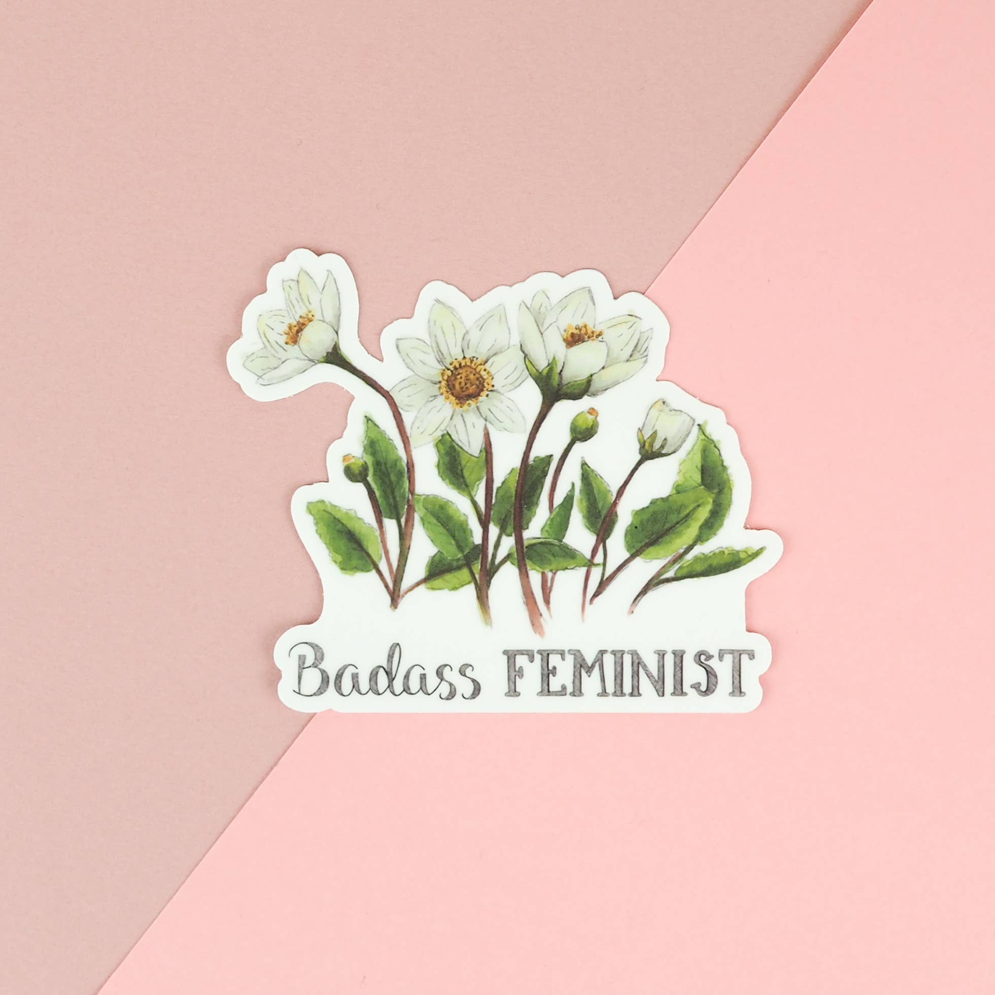 Naughty Florals - Wholesale Sticker - Badass Feminist Sticker2