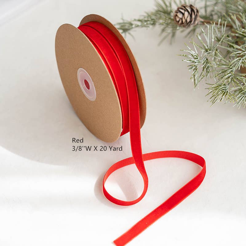 Sweet Home Deco - Venta al por mayor Cintas - Envoltorio de regalos - Cinta de terciopelo para Navidad y fiestas, ancho de 1 cm a 2,5 cm6