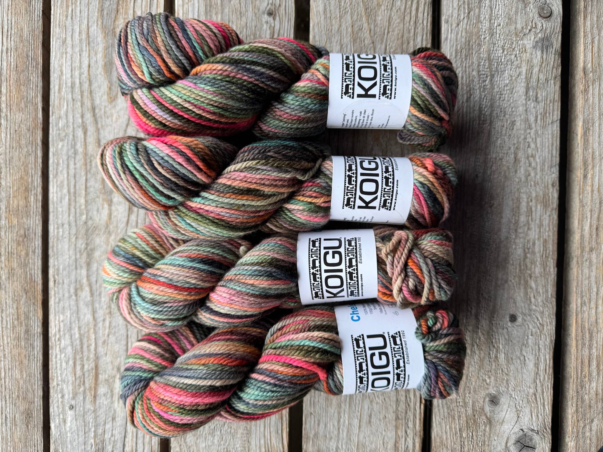 Koigu Wool Designs - Wholesale Yarn - Chelsea Aran Merino Yarn -group B14