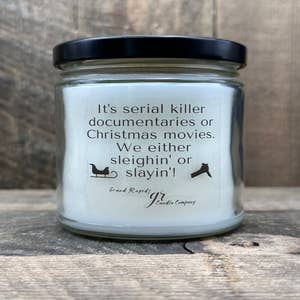 Funny Christmas Candle for Christmas Movie Lovers Holiday Gifts
