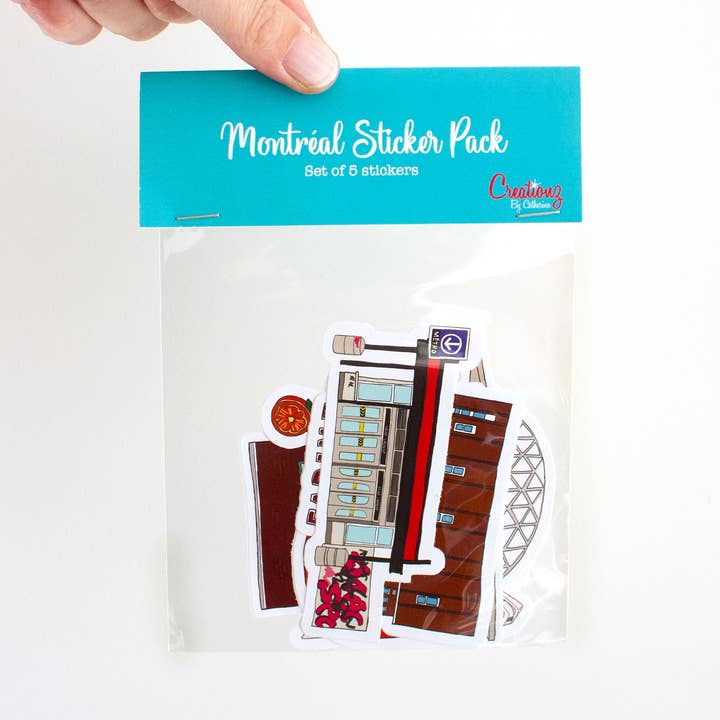 Sticker Pack, Montreal for wholesale by Creationzbycatherine Catherine