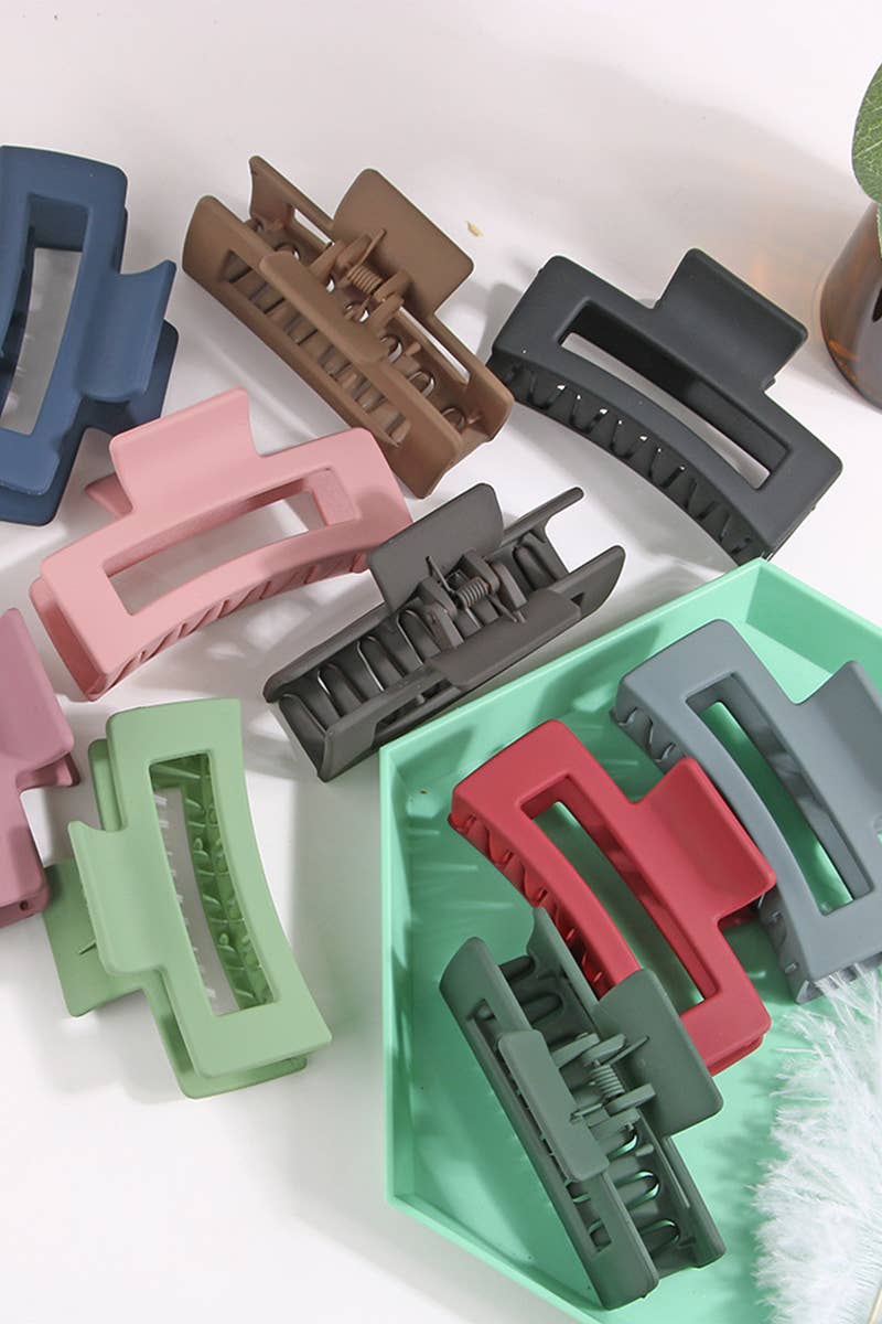 Lily Clothing - Wholesale Hair Clip - Women's - SQUARE BANANA DAILY HAIR CLAW HAIR CLIP_CWAHA008811