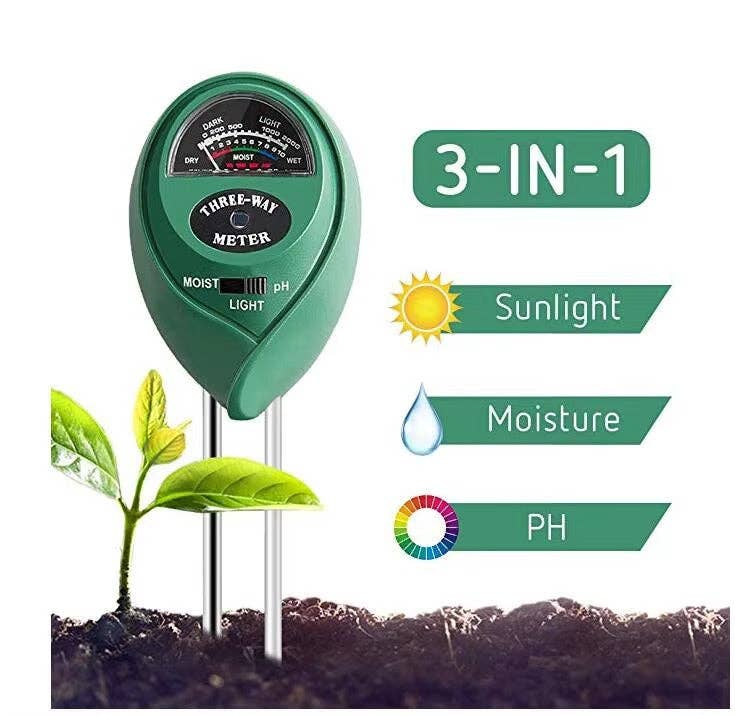 VIGOR - Wholesale Garden Tool - Soil Moisture Meter, Upgraded Stainless Steel Probe Soil pH9
